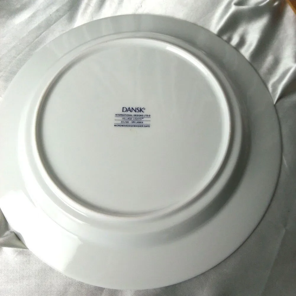 VINTAGE DANSK VILLAGE LIGHTS DINNER SET FOR 4